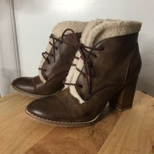 Fur lined booties